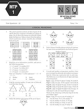 MTG Olympiad Prep-Guide Class 10 Science (NSO) - Detailed Theory, Self Test with NSO Chapterwise Previous Year Question Paper For SOF 2024-25 Exam