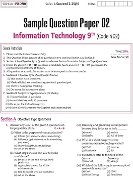 Arihant i Succeed 10 Sample Question Papers for Information Technology Class 9th | As per latest CBSE Sample Paper issued on 5 Sept. 2024|50% CBQs in each paper | Detailed Answers | Fully Solved Latest CBSE Sample Paper For Exam 2025