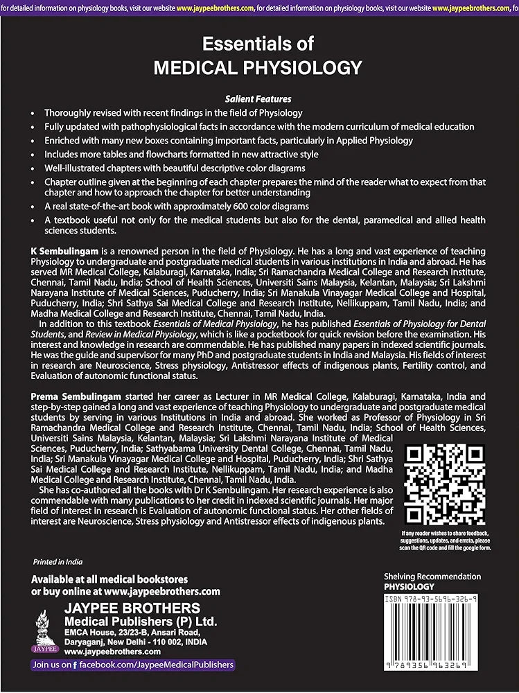 ESSENTIALS OF MEDICAL PHYSIOLOGY (FREE REVIEW OF MEDICAL PHYSIOLOGY)