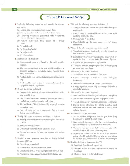 PW Objective NCERT Punch Biology for Competitive Exams (NEET and CUET) | Includes A&R and Statement Type Questions Edition 2023-2024