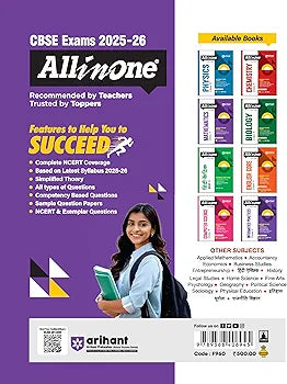 Arihant All in One Mathematics Class 11 for CBSE Exams 2025-26 | Revised Edition as per latest syllabus | Simplified Theory, All Types of Exam Pattern Questions, CBQs, MCQs, A-R, Case Based, Sample Question Papers, Mind Maps, Topic & Chapter Exercises
