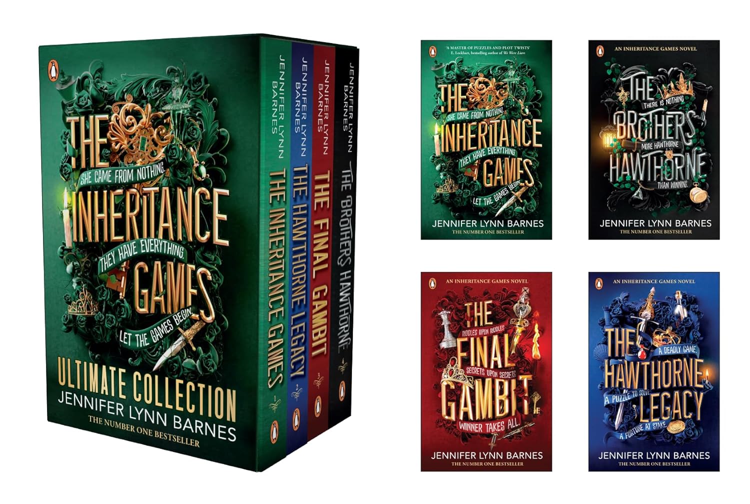 THE INHERITANCE GAMES ULTIMATE COLLECTION: The Inheritance Games, The Hawthorne Legacy, The Final Gambit & The Brothers Hawthorne | MILLION-COPY BESTSELLING YA MYSTERY SERIES | Twists, Secrets & Drama