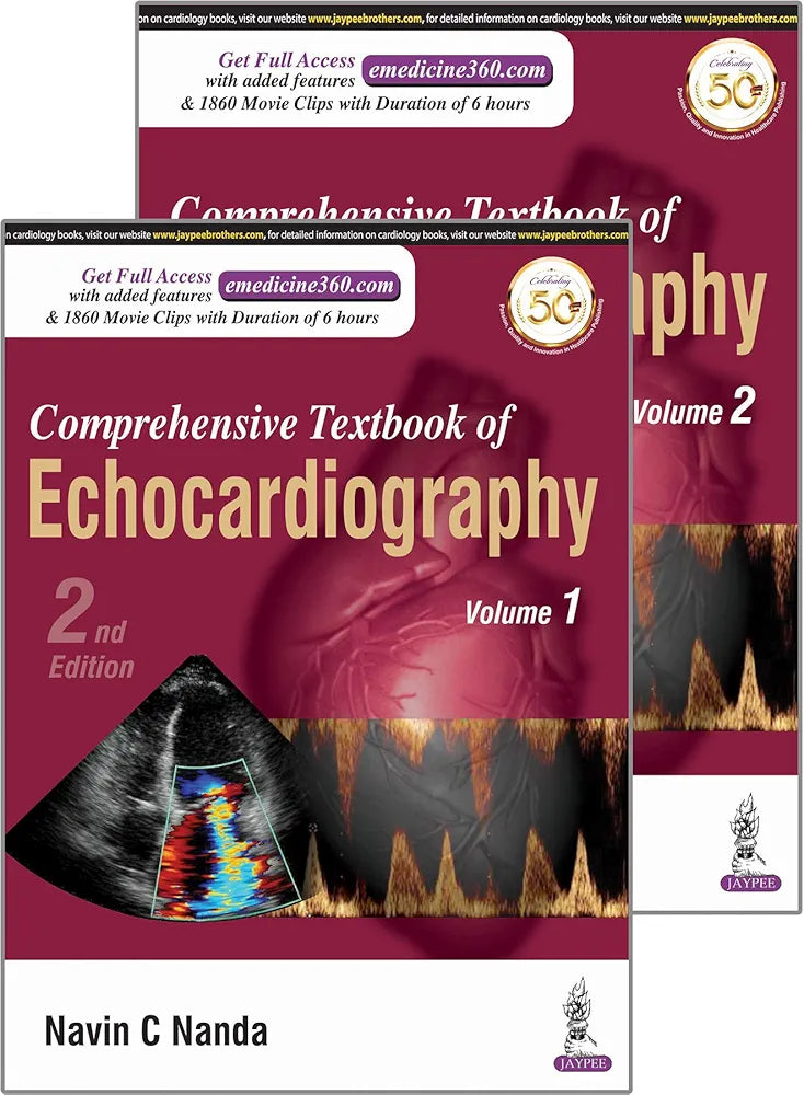 Comprehensive Textbook of Echocardiography (2 Volume Set)by Navin C Nanda 2nd edition