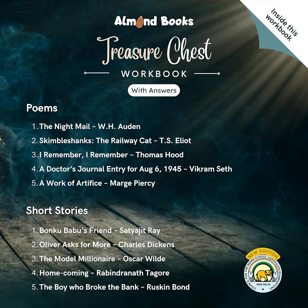 ICSE CLASS 9 ALMOND BOOKS TREASURE CHEST POEMS N SHORT STORIES WORK BOOK