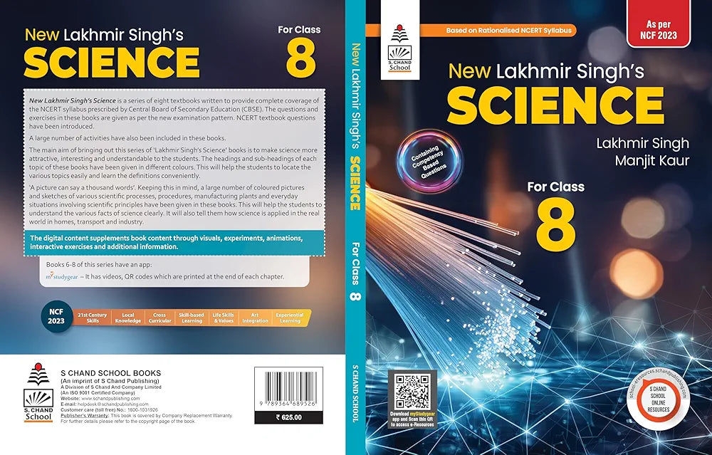 Lakhmir Singh's Science Revised edition 8 (2025 - 26)