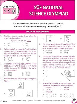 MTG National Science Olympiad (NSO) Workbook for Class 7 - Quick Recap, MCQs, Previous Years Solved Paper and Achievers Section - SOF Olympiad Preparation Books For 2023-2024 Exam ANIL AHLAWAT
