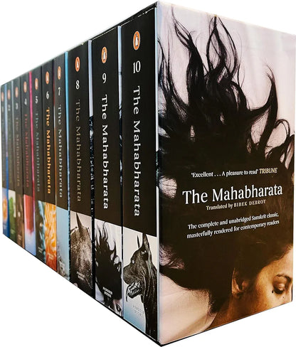 Bibek Debroy (Tr)
 The Mahabharata (Box Set): A Set of 10 Contemporary Books with Mahabharata Stories | Gift the Greatest Story Ever Told this Festive Season | Penguin Classics [Paperback] Debroy, Bibek