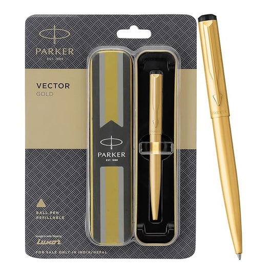 Parker Vector Gold Ball Pen, 1 Count (Pack of 1) (9000013675)