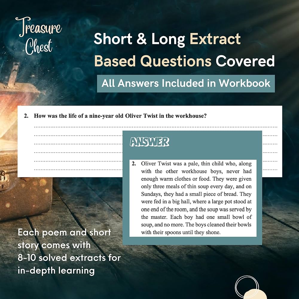 ICSE CLASS 9 ALMOND BOOKS TREASURE CHEST POEMS N SHORT STORIES WORK BOOK