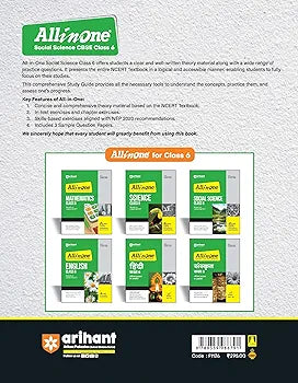 Arihant All In Social Science Class 6 Based On Latest NCERT For CBSE Exams 2025 | Mind map in each chapter | Clear & Concise Theory | Intext & Chapter Exercises | Sample Question Papers