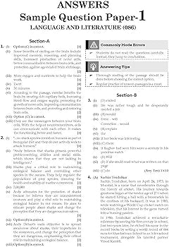 OSWAAL BOOKS CBSE 10 SAMPLE QUESTION PAPERS CLASS 9 ENGLISH LANGUAGE N LITERATURE