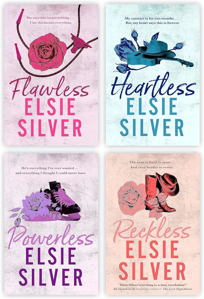 Elsie Silver
Chestnut Springs Series By Elsie Silver 4 Books Collection Set (Flawless, Heartless, Powerless, Reckless) Paperback