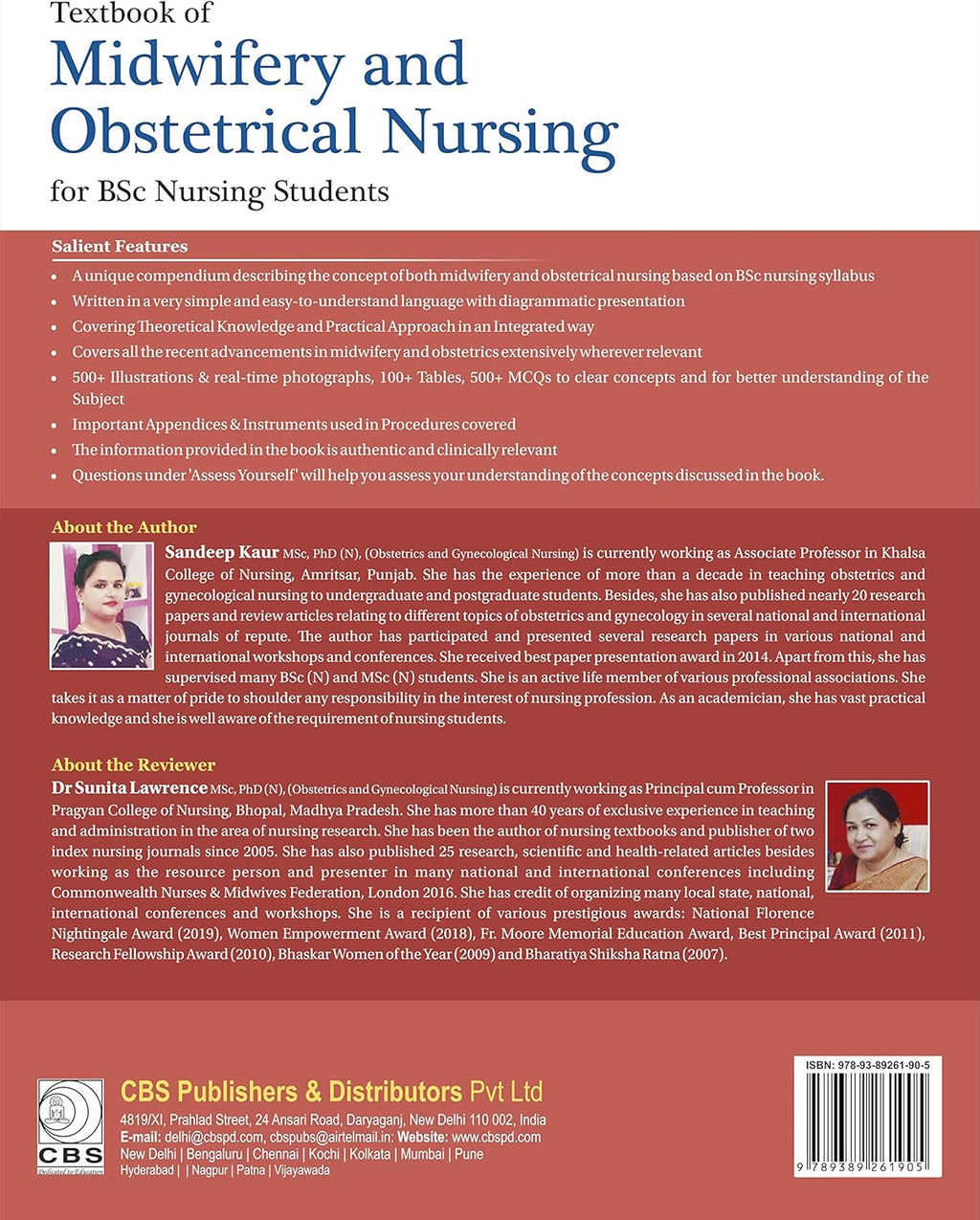 TEXTBOOK OF MIDWIFERY AND OBSTETRICAL NURSING FOR BSC NURSING STUDENTS: AS PER THE SYLLABUS OF INDIAN NURSING COUNCIL BSC By Sandeep Kaur