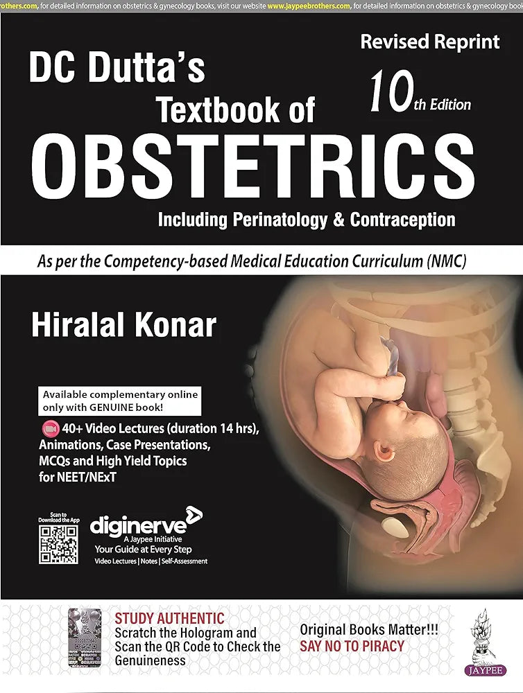DC Dutta’s Textbook of Obstetrics Including Perinatology & Contraception by Hiralal Konar 10th edition