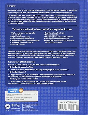 ORTHODONTIC PEARLS A SELECTION OF PRACTICAL TIPS AND CLINICAL EXPERTISE by Eliakim Mizrahi (Editor