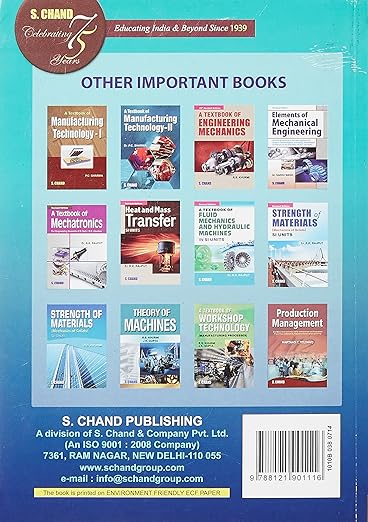 A Textbook Of Production Engineering Paperback – by P C Sharma (Author)