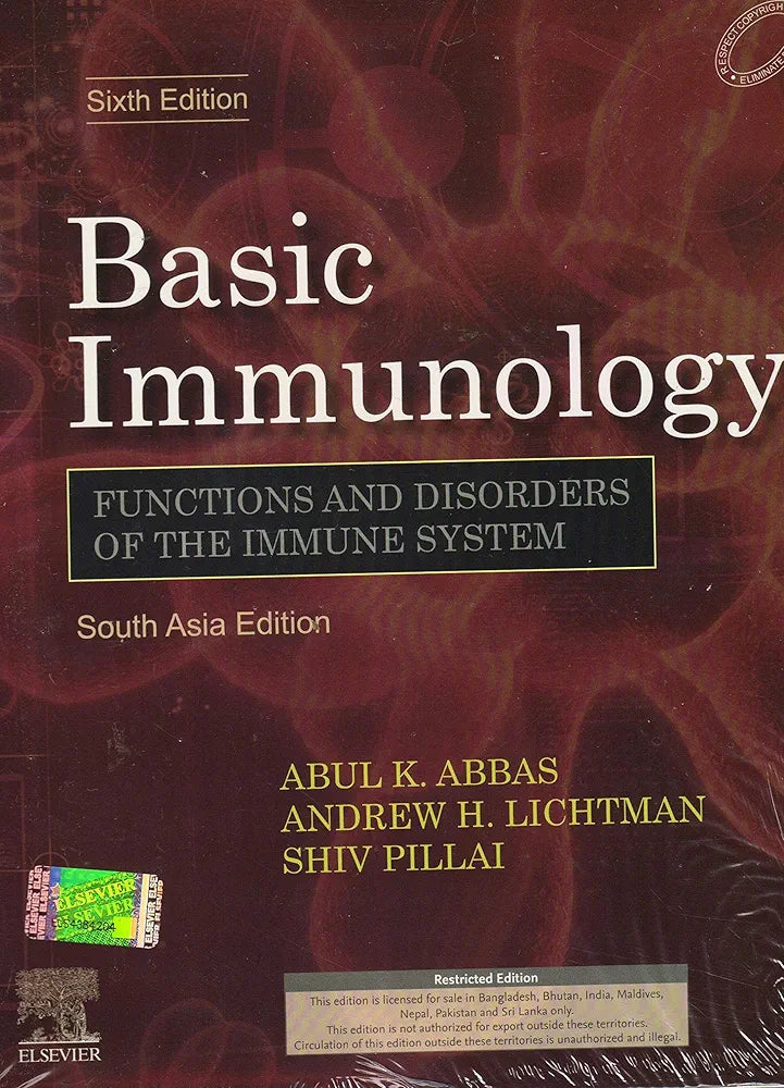 Basic Immunology,  South Asia Edition by Abul K.Abbas 6th Edition