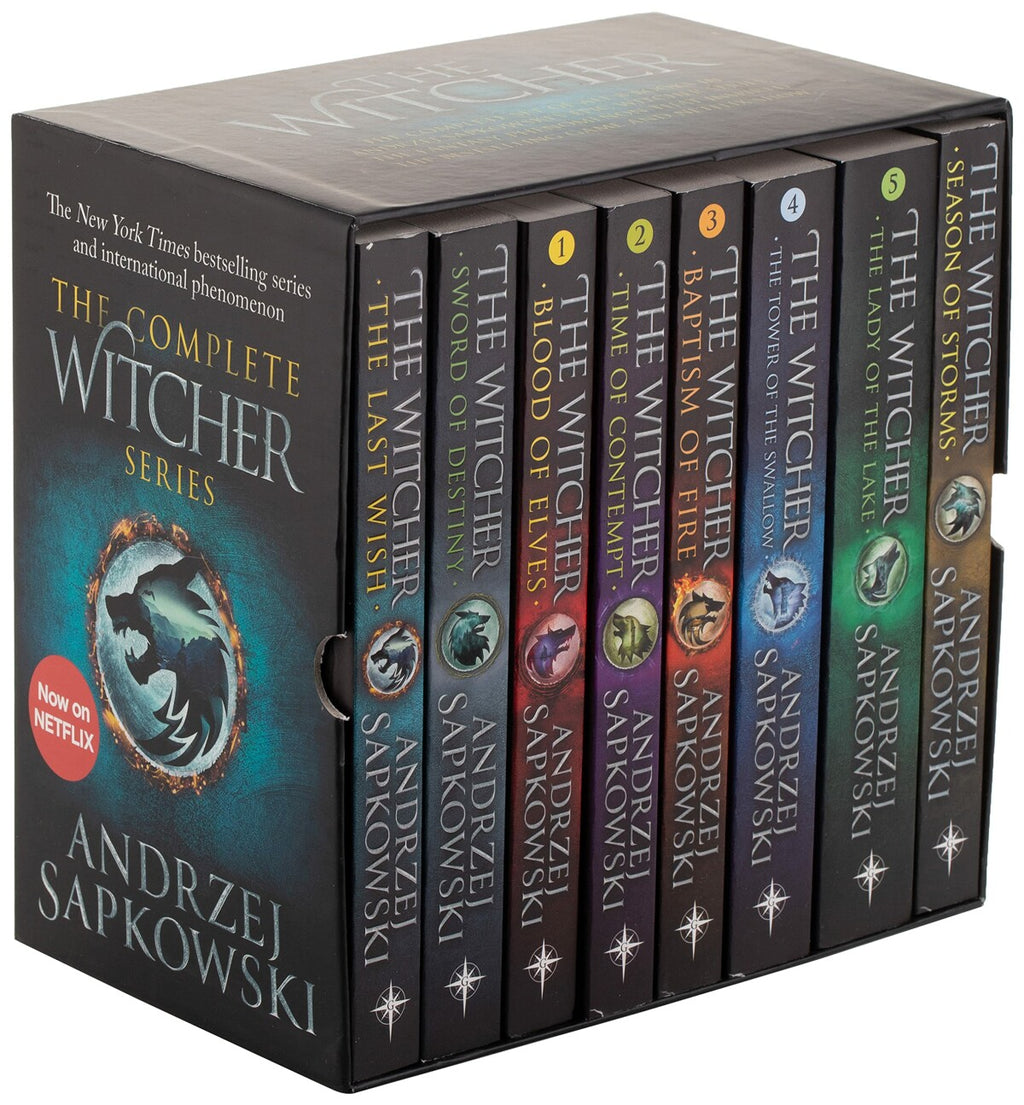 The witcher Box set 8 books by Andrzej Sapkowski (GRADE - A)