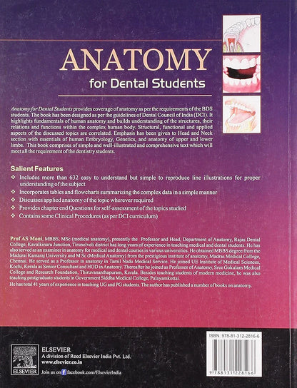 Anatomy for Dental Students, By A S Moni