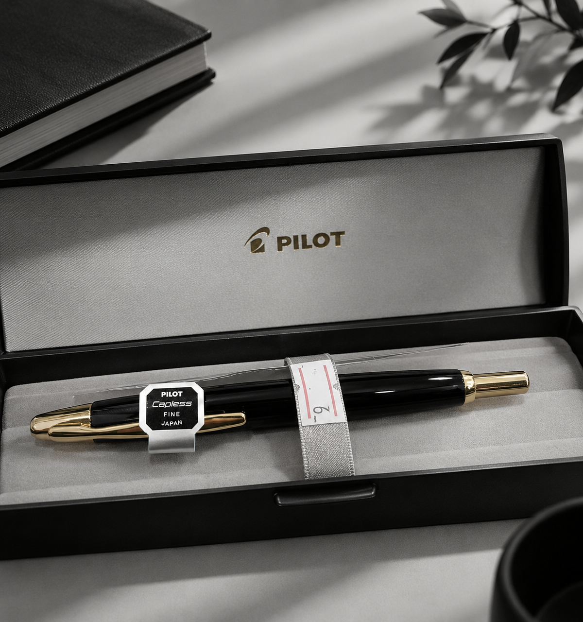 Pilot Premium Fountain Pen Capless Gold Accent Black