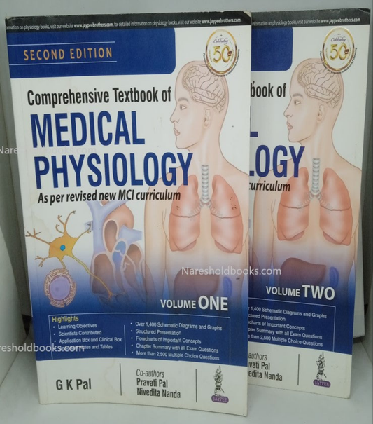 COMPREHENSIVE TEXTBOOK OF MEDICAL PHYSIOLOGY 2ND EDITION VOLUME 1 & 2 [GK PAL]