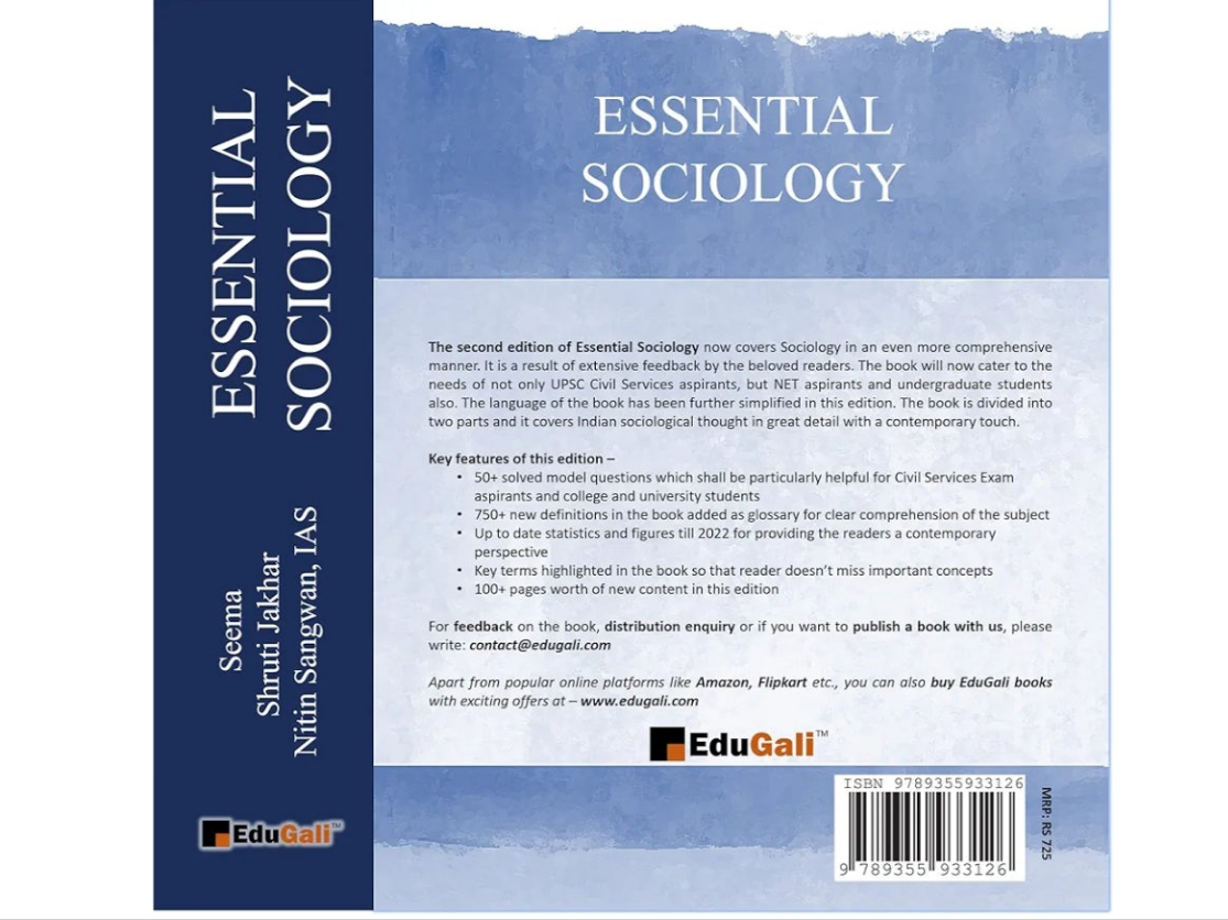 ESSENTIAL SOCIOLOGY [SEEMA SHRUTI JAKHAR NITIN SANGWAN,IAS] "2nd EDITION