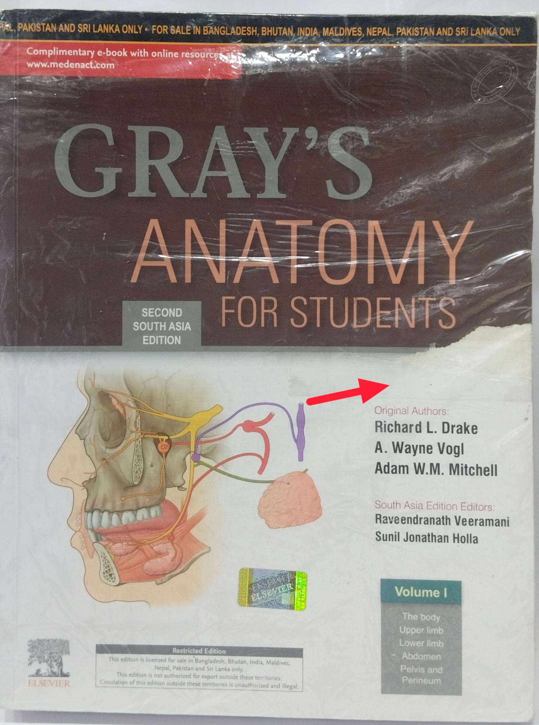 Gray's Anatomy for Students, 2nd South Asia Edition   By Richard L.Drake     (set of 2 volume)