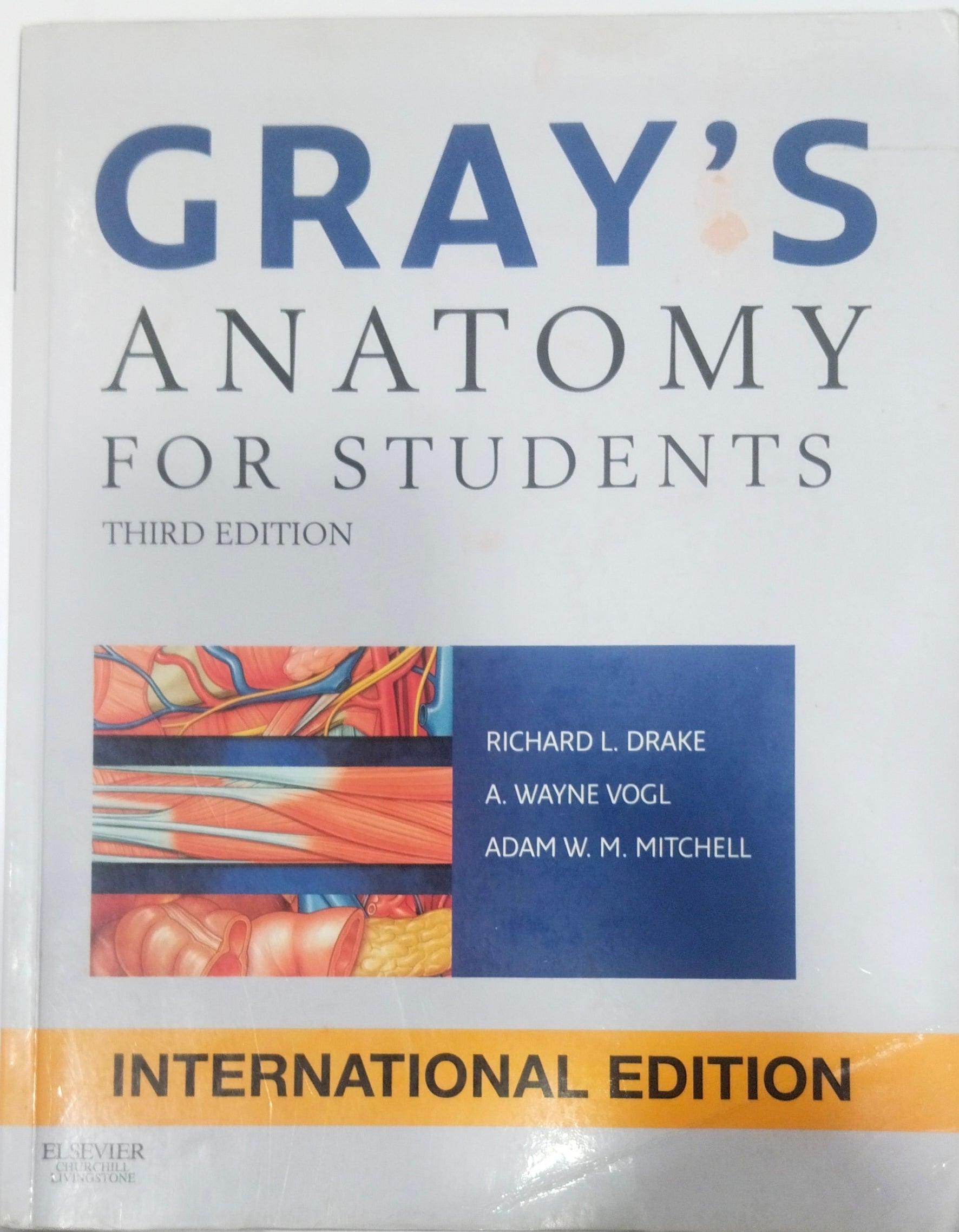 Gray's Anatomy For Students By Richard L Drake  
3rd edition 
(Second Hand & Used Book)