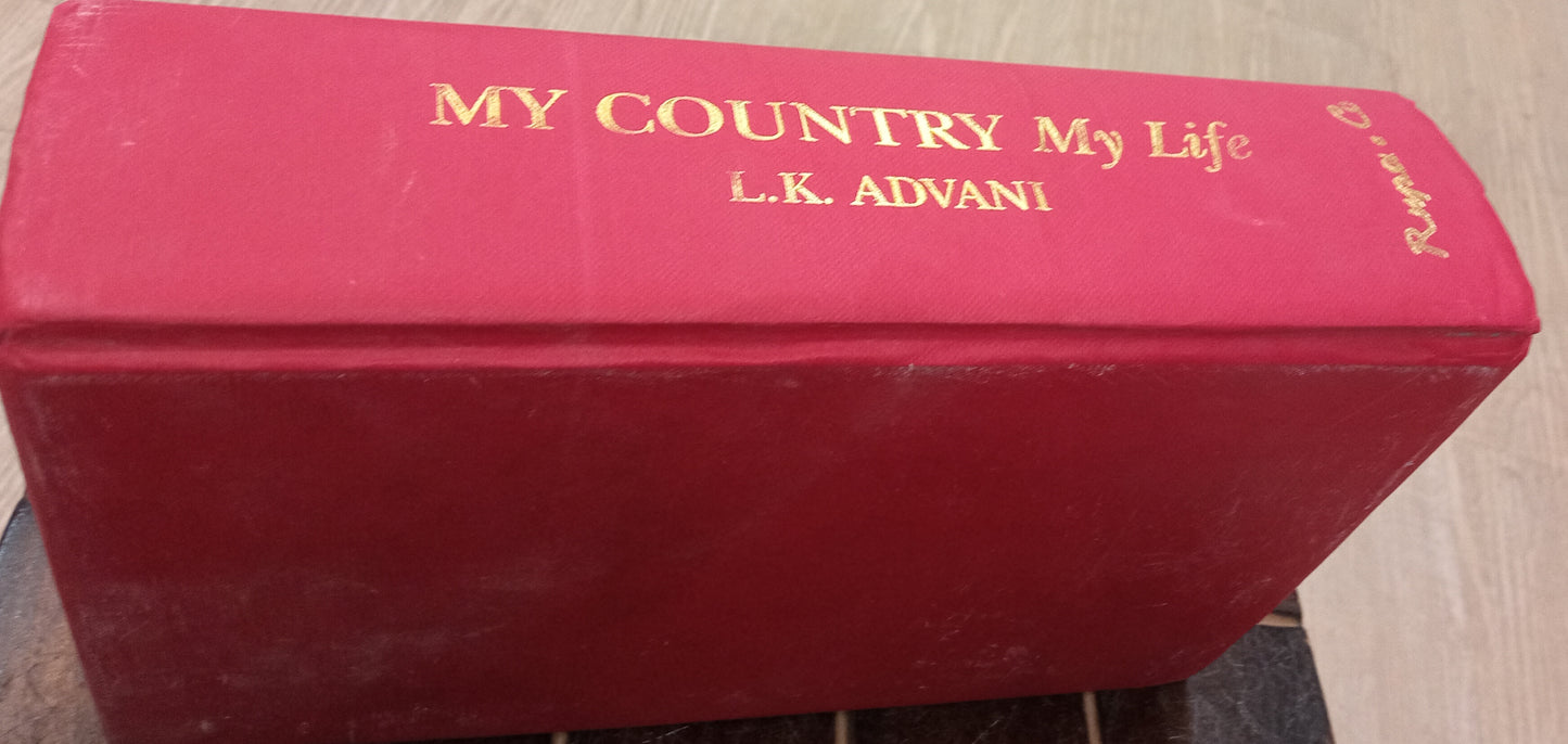 My Country, My Life(hard cover) , book condition-dust jacket is not present rest all things are well and new)