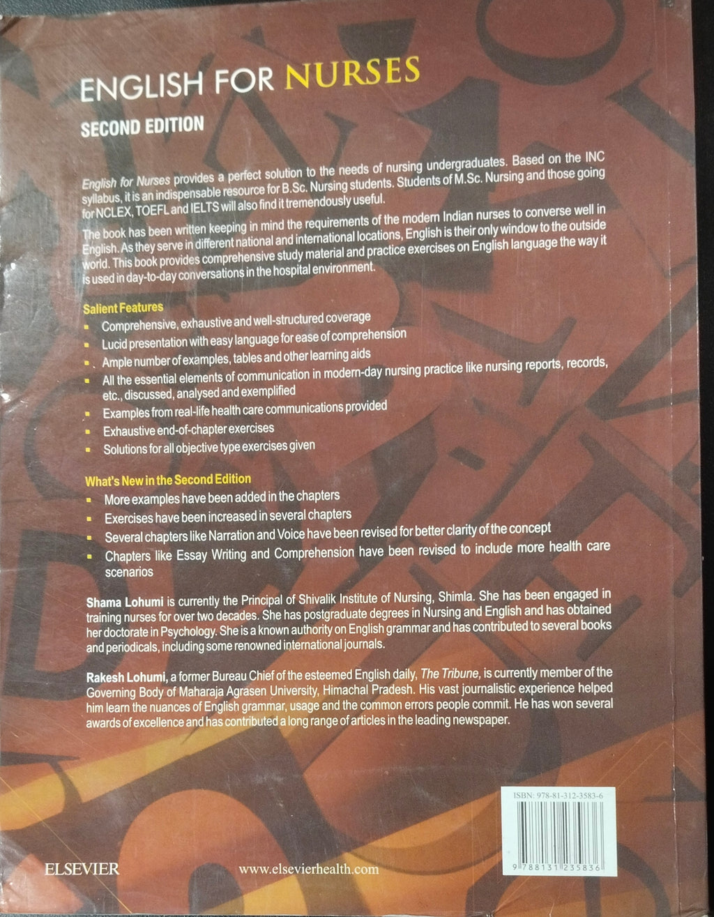 ENGLISH FOR NURSES 2nd edition by Shama Lohumi