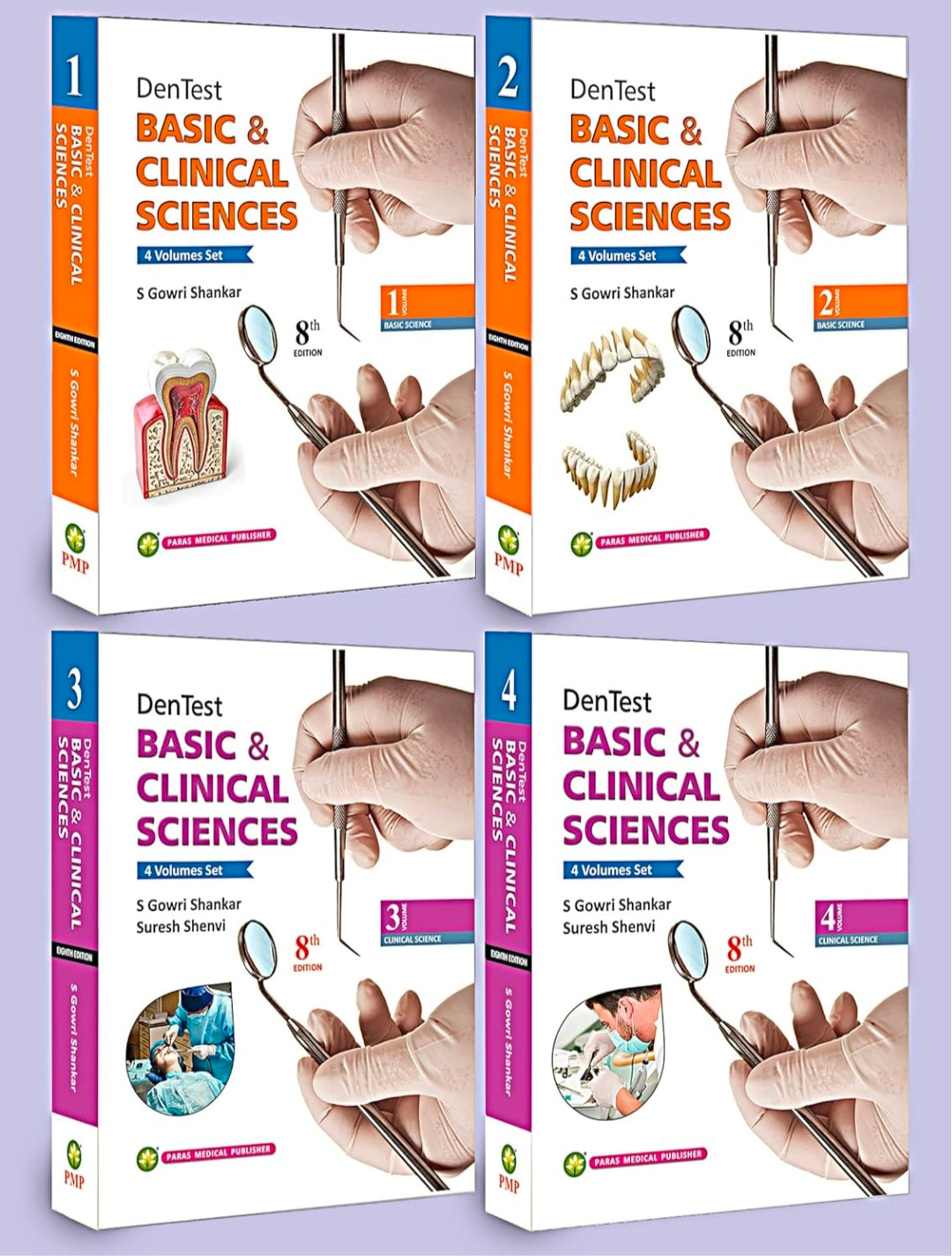 Dentest Basic & Clinical Sciences   (4 Vols) by S Gowri Shankar 8th edition