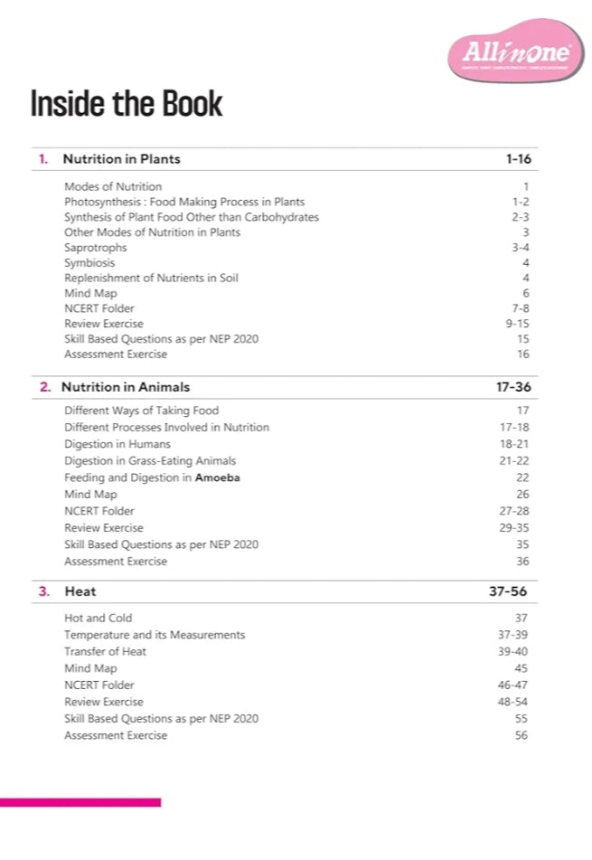Arihant All in One Science for Class 7 | As per Recommendations of NEP 2020 I Based on the latest NCERT | Mind Map in Each Chapter and Competency-Based Questions | Complete Study, Complete Practice, Complete Assessment
