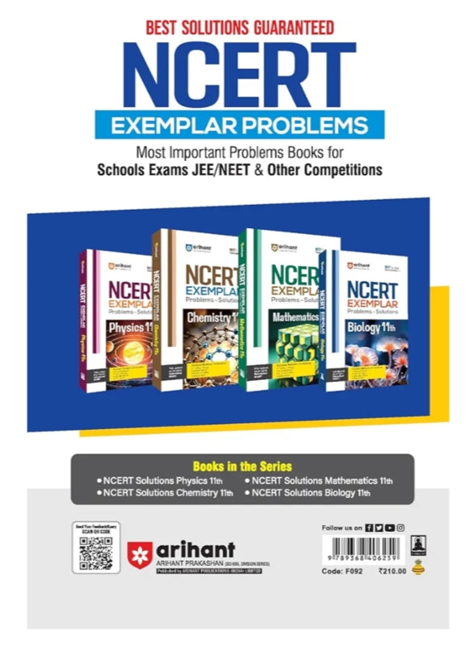 Arihant NCERT Solutions for Class 11th Biology with Chapterwise Study Notes | including Selected Questions of DIKSHA App | Fully updated as per latest NCERT Textbook