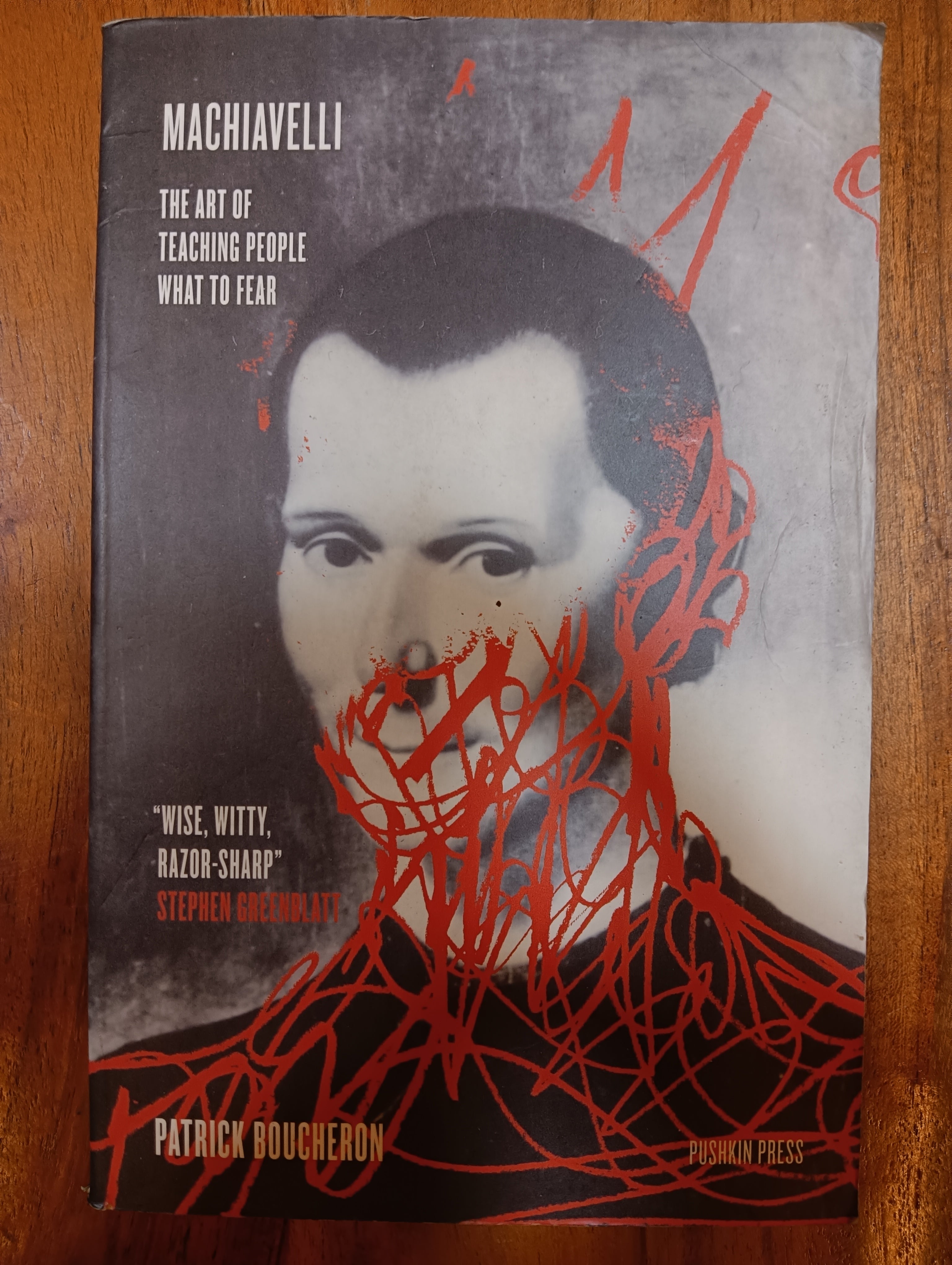 Machiavelli The art of Teaching people what to Fear by Patrick Boucheron (Grade - D)