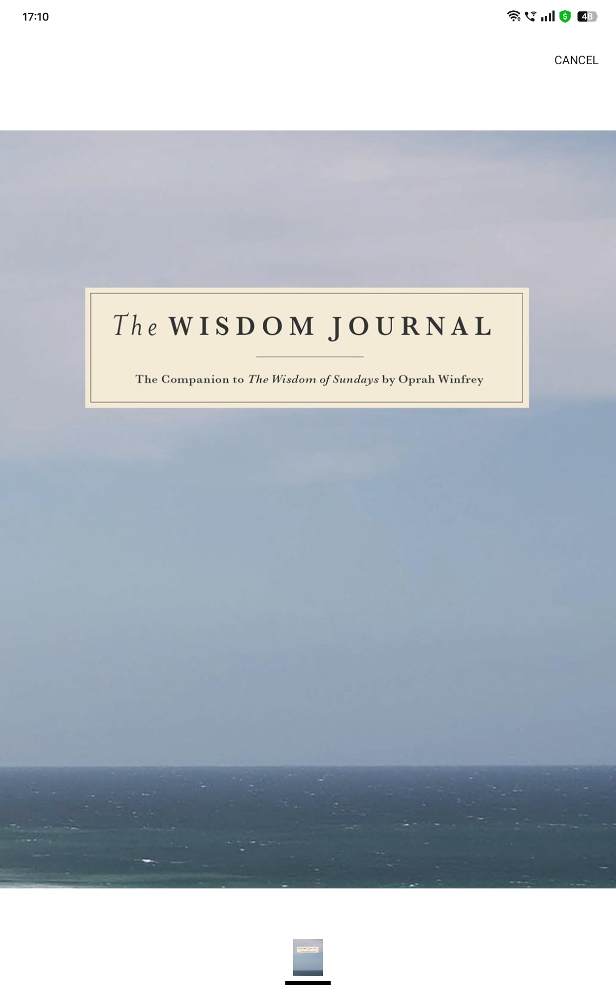 Wisdom Journal: The Companion to The Wisdom of Sundays by Oprah Winfrey