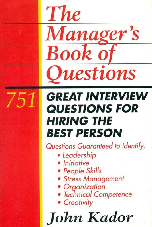 The Manager's Book of Questions