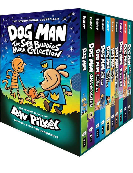 Dav Pilkey
Dog Man: The Supa Buddies Mega 10 Book Collection
