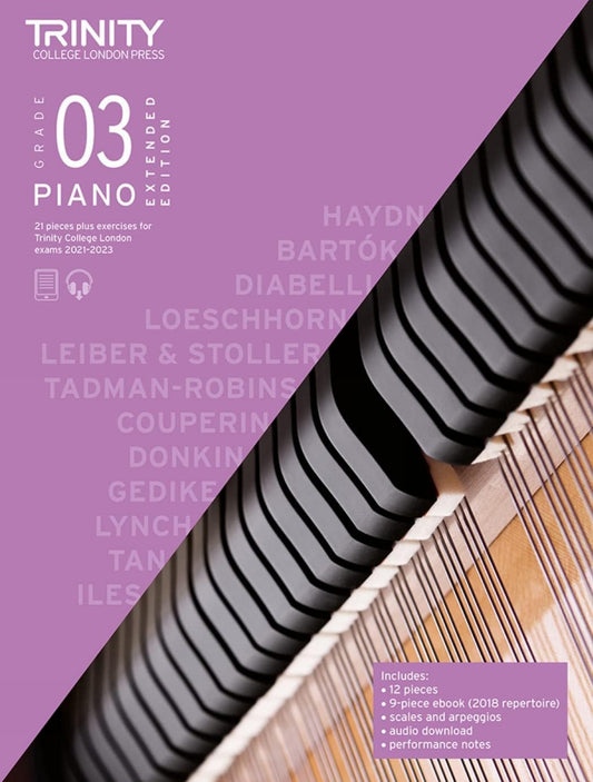 Trinity College London Piano Exam Pieces Plus Exercises 2021-2023: Grade 3