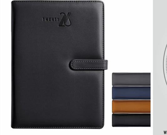 A5 Anupam Nova 2026 Diary with Dates, 365 Days, Daily Planner with Monthly Calendar, January to December New Year Diary 2026,PU Material Cover, Magnetic Closure and Pen Holder-80GSM