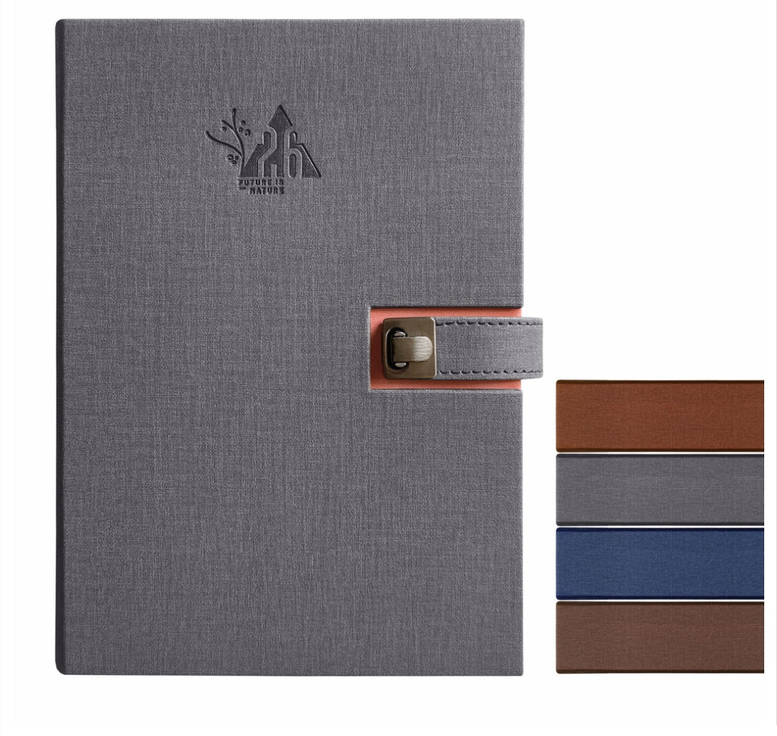 A5 Anupam Spark 2026 New Year Diary – Daily Planner with Dates, Magnetic Closure, Monthly Calendar, PU Cover with Pen Holder – 80 GSM, 365 Pages