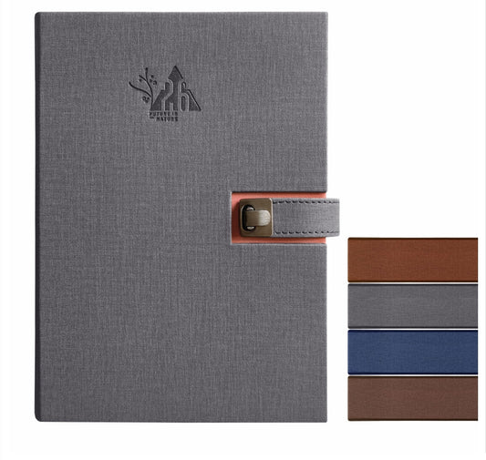 A5 Anupam Spark 2026 New Year Diary – Daily Planner with Dates, Magnetic Closure, Monthly Calendar, PU Cover with Pen Holder – 80 GSM, 365 Pages