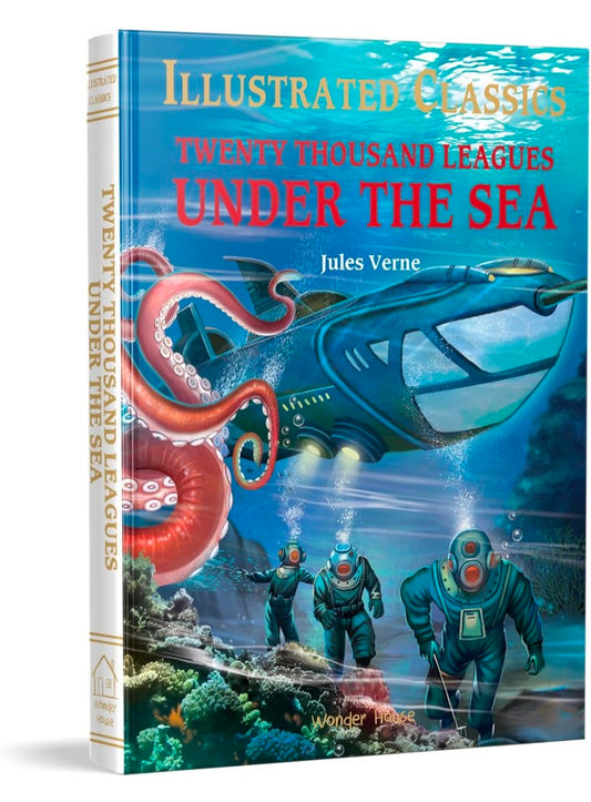 Twenty Thousand Leagues Under The Sea: Illustrated Abridged Children Classics English Novel With Review Questions (Hardback)