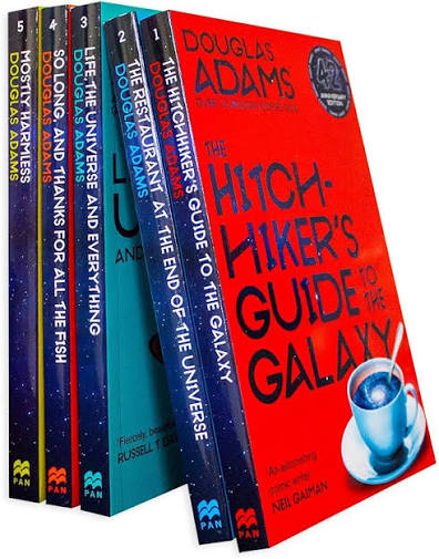 The Hitchhiker's Guide to the Galaxy by Douglas Adams BOOK SET (GRADE-A)