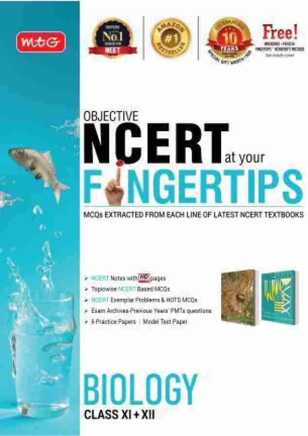 MTG Objective NCERT at your FINGERTIPS - Biology, Best NEET Books (Based on NCERT Pattern - Latest & Revised Edition 2022) [Paperback] MTG Editorial Board