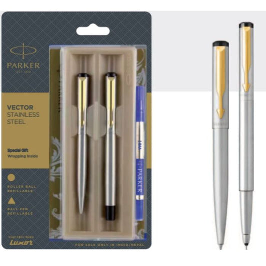 Parker vactor stainless steel ball pen