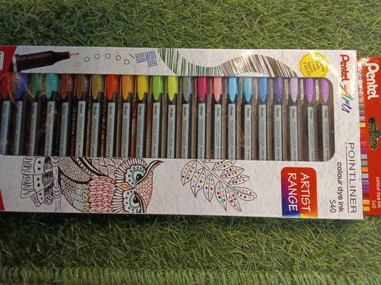 Pentel arts pointliner colour dye ink s40