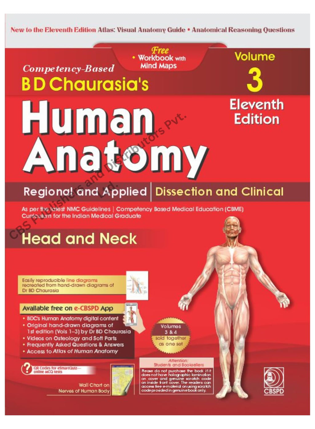 BD Chaurasia's Human Anatomy 11th Ed. 4 Vol Set (PB 2027) by BD Chaurasia's (Author), Krishna Garg (Author), & 3 More  Format: Paperback