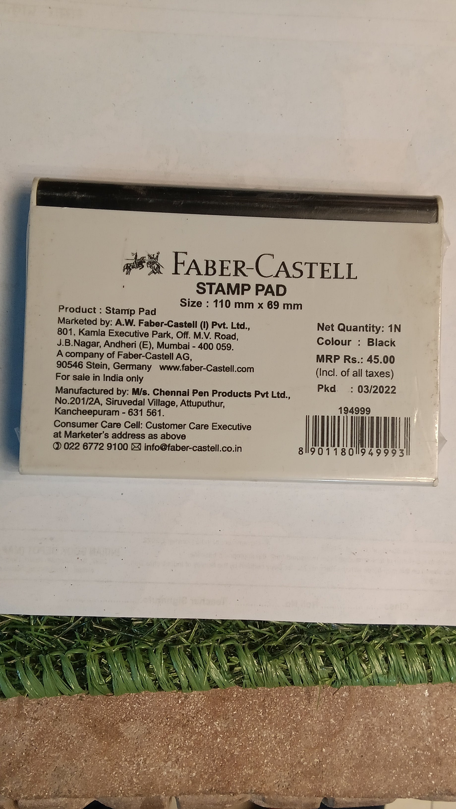 Faber-castell stamp pad black
