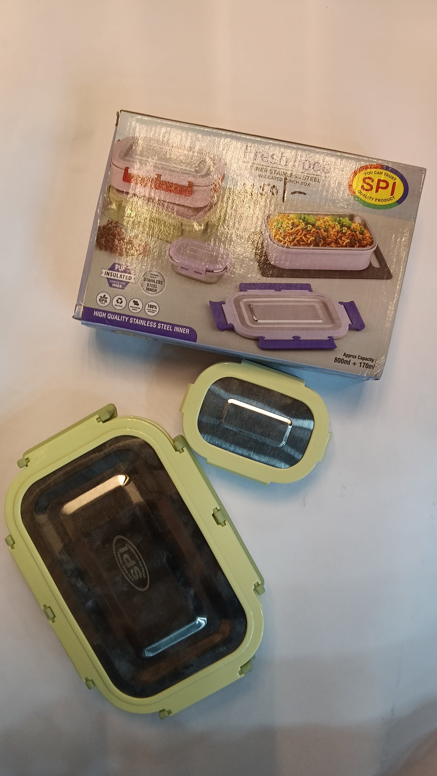 Fresh Food inner Dtainledd Steel inuslated lunch Box