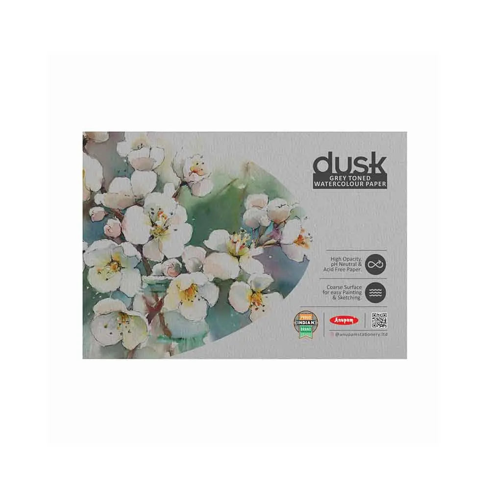 Dust grey toned water colour paper
